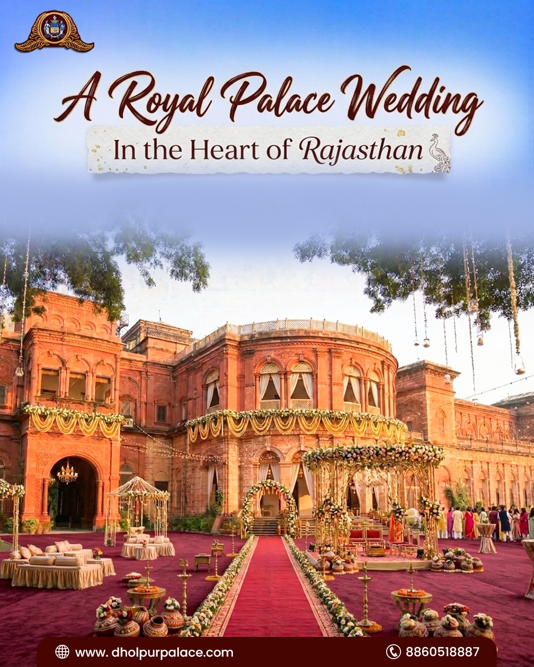 Raj Niwas Palace Wedding Courtyard